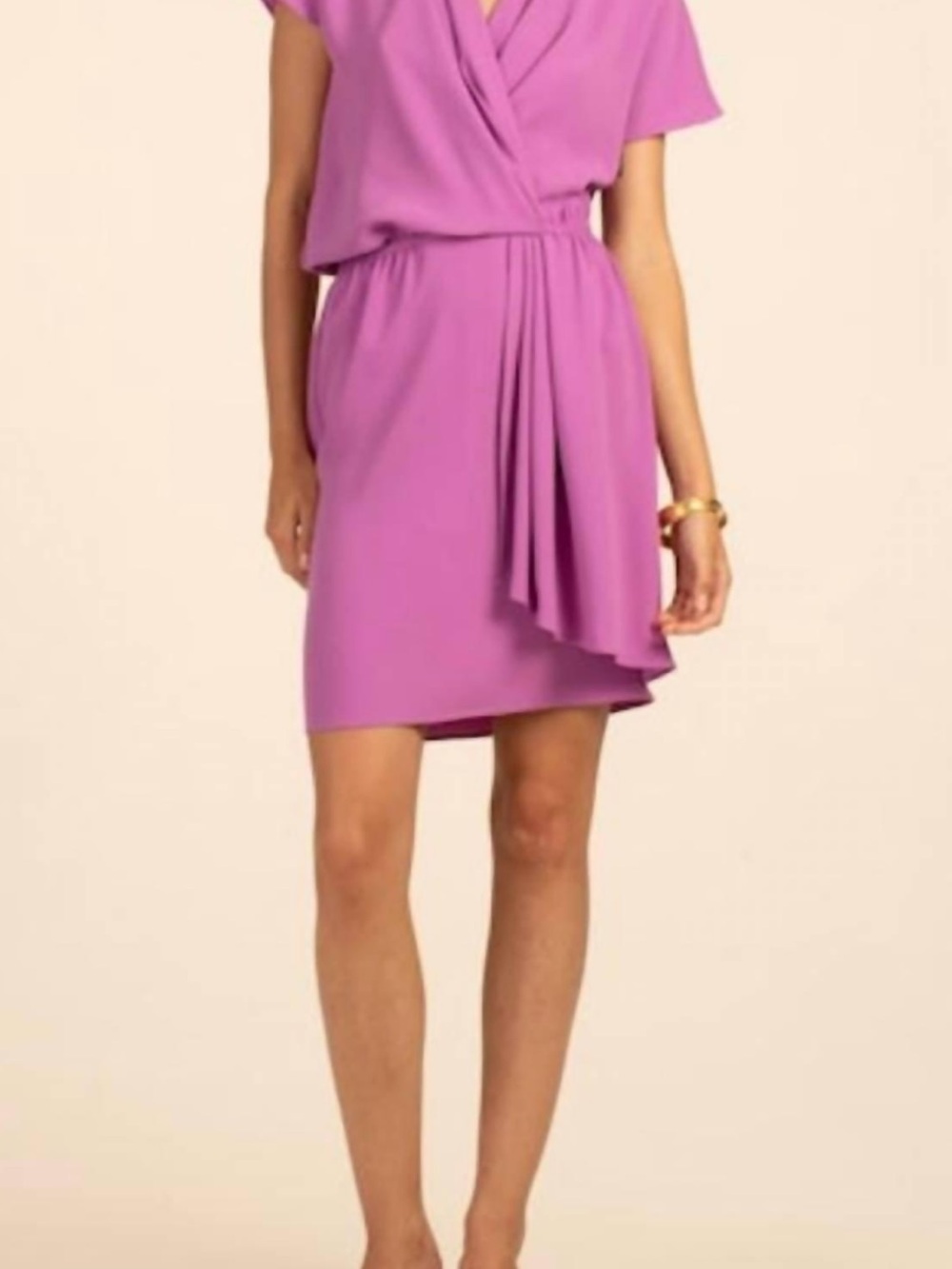 Trina Turk sexy cream fuchsia dress